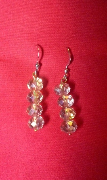 crystal dangling earrings - Alesndra & Regia